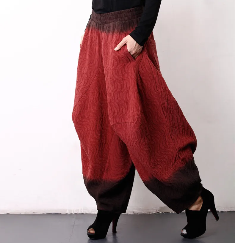 19 Бесплатная доставка женские брюки стильные дизайн хлопковые градиент цвета