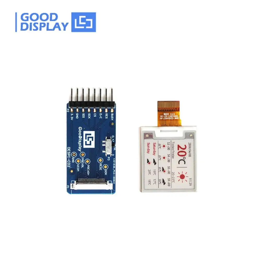 

1,54 дюймовый цветной дисплей E-Ink с адаптером платы E-Paper Panel, GDEH0154Z90