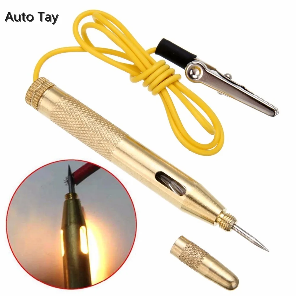 

Датчик светильник для автомобисветильник, медный щуп для проверки напряжения, 6 в, 12 В, 24 В постоянного тока