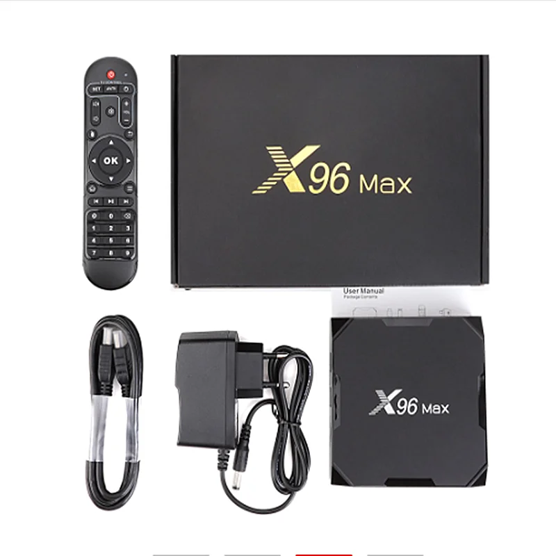 X96Max Смарт ТВ приставка Android 9,0 ТВ приставка Amlogic S905X2 Четырехъядерный 4 ГБ 32 ГБ 4 ГБ 64 Гб 2,4G и 5 ГГц Wifi BT 1000M 4K X96Max приставка