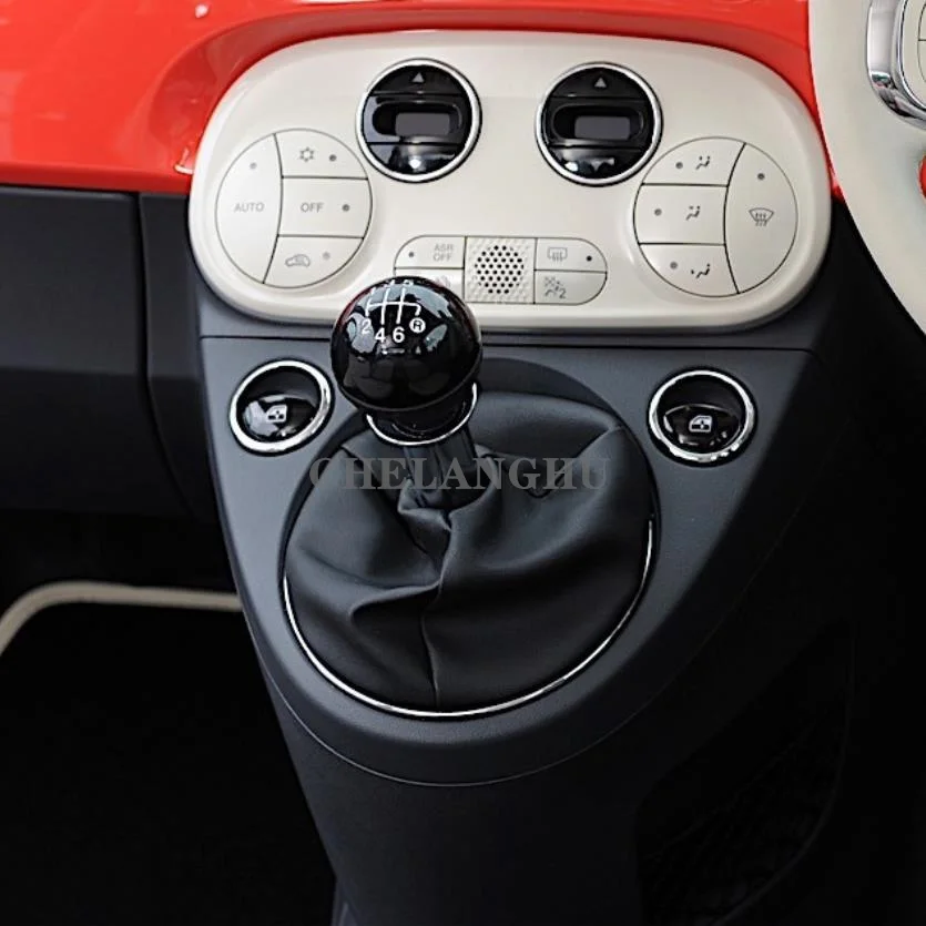 Для Fiat 500 2016 2017 2018 2019 автомобильный Стайлинг 6 скоростей Рычаг переключения
