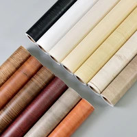 modern solid color wood grain film pvc waterproof sticker self adhesive for home doors cabinets wardrobes furnitures restoration