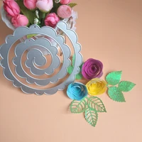 new exquisite spiral flower cutting dies diy scrapbook embossed card making photo album decoration handmade crafts