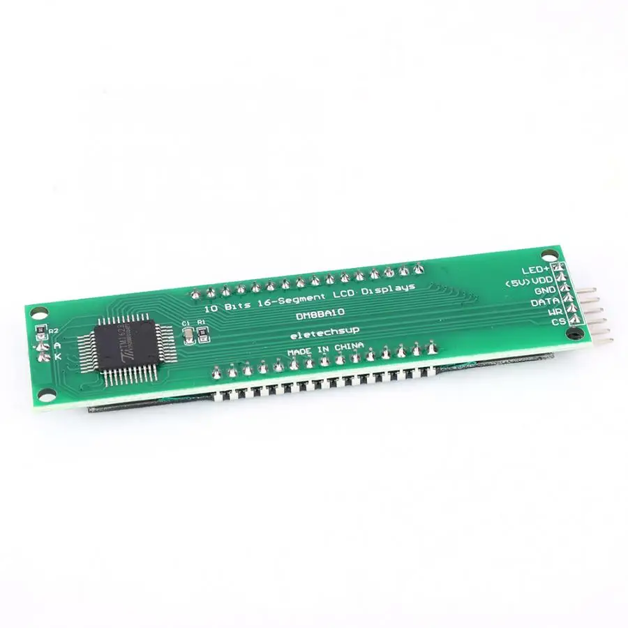 DM8BA10 10-битная 16 сегментный ЖК-дисплей светодиодный дисплей модуль DC 5V TM1622 чип TM1622 совместим с HT1622