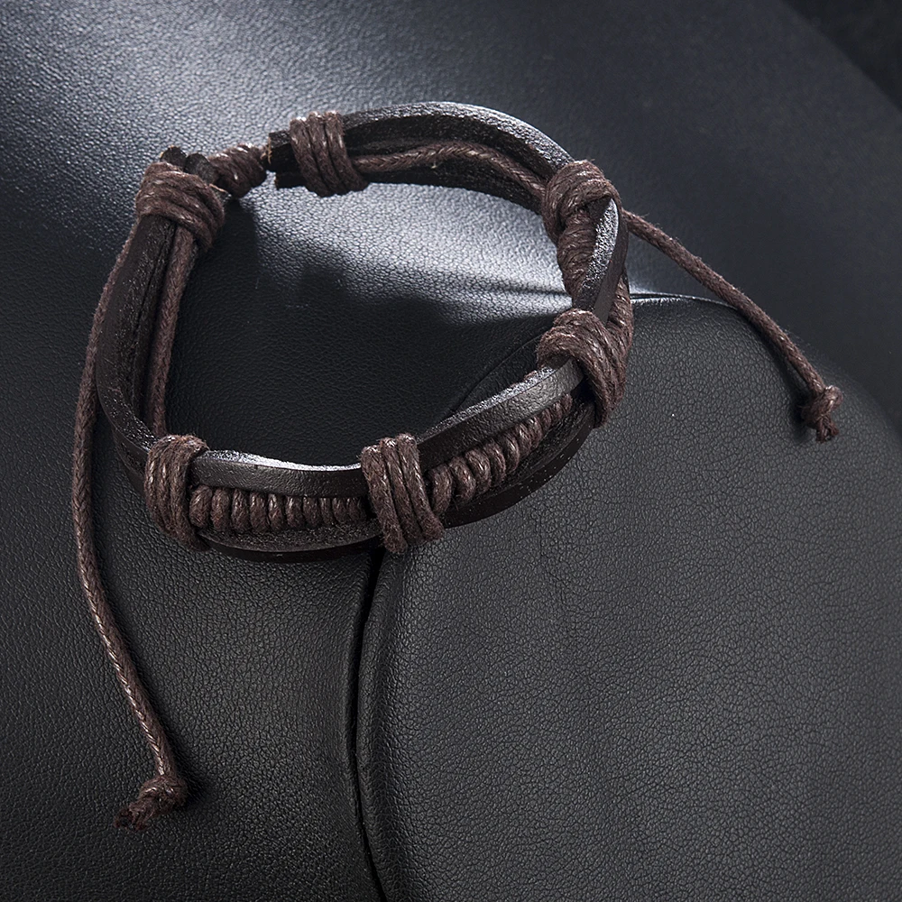 Wrap многослойный из полиуретановой кожи мужские часы наручные браслеты и для