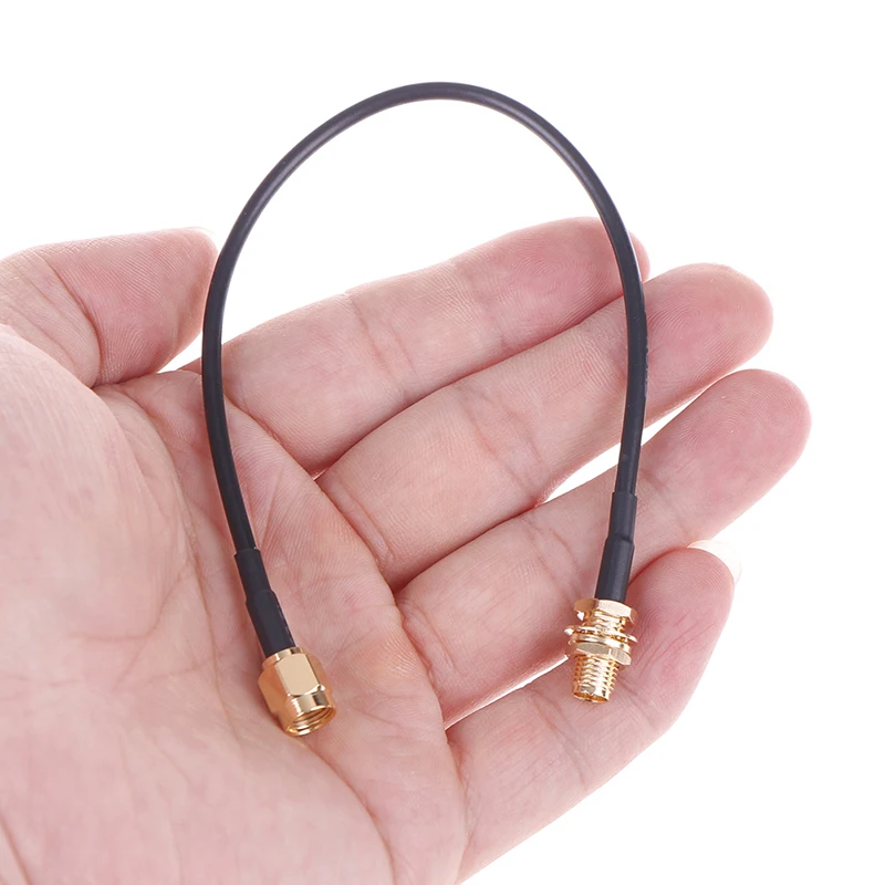 

20cm RG174 Extension Cable RP-SMA Male To Female Wifi Antenna Extension Cable Lead Wire Gold Plated