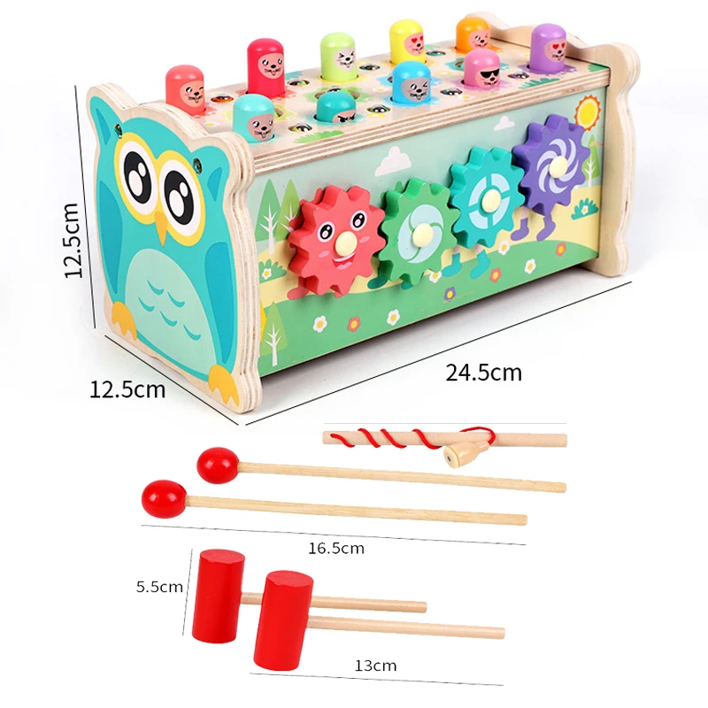 Игрушка Монтессори Play Whac-a-родинка детская деревянная игрушка для рыбалки