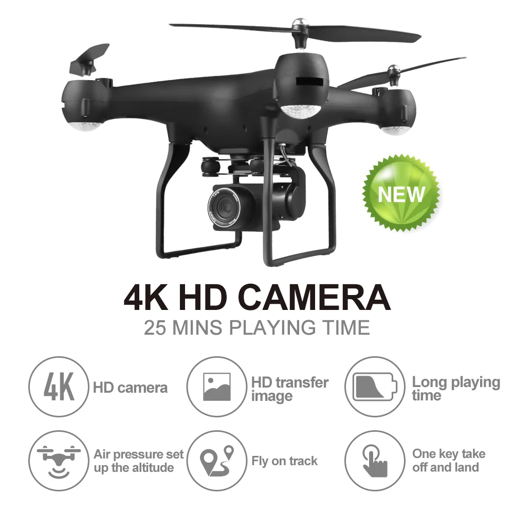 

RC Drone UAV with Aerial Photography 4K HD Pixel Camera Remote Control 4-Axis Quadcopter Aircraft Long Life Flying Toys JIMITU