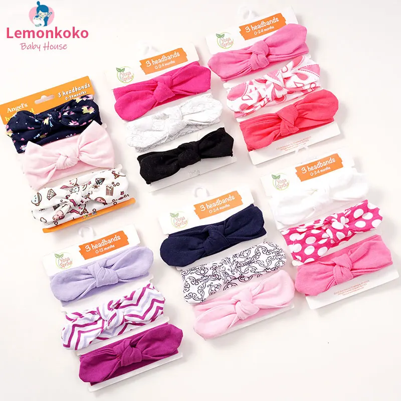 Детский головной убор Lemonkoko 3 шт. повязка на голову для девочек детские