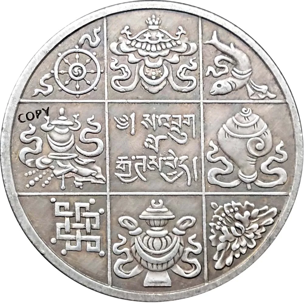 Бутан старые монеты Выгравированные сувениры 38 мм копия коллекционные