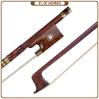 44 Pernambuco лук для скрипки, круглая палочка, лук с змеиной лягушкой, искусственная инкрустация, змеиная кожа, ручка, белая моголия, конский волос