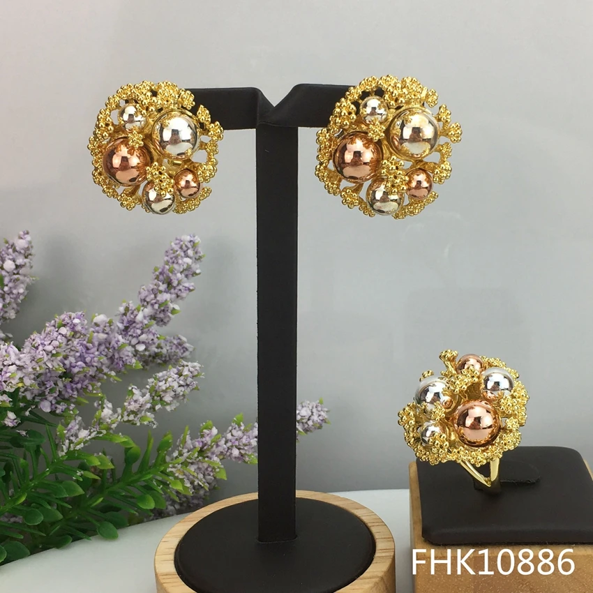 Yuminglai FHK10886 русский элегантный классический дизайн trendy2 шт. Роскошные Ювелирные