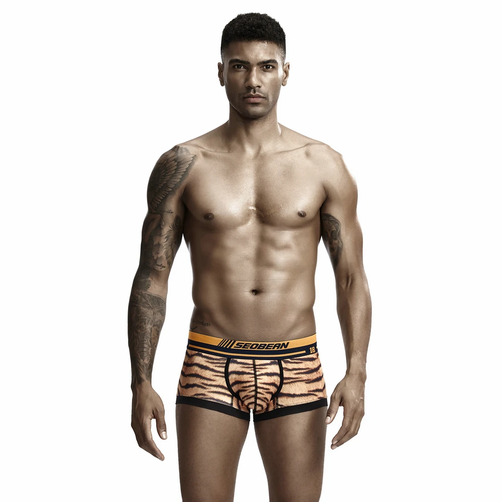 

Sexy Men's Underwear Comfortable and Breathable Fashion Boxers Leopard Shorts Home Loose Male Pyjama Boxer