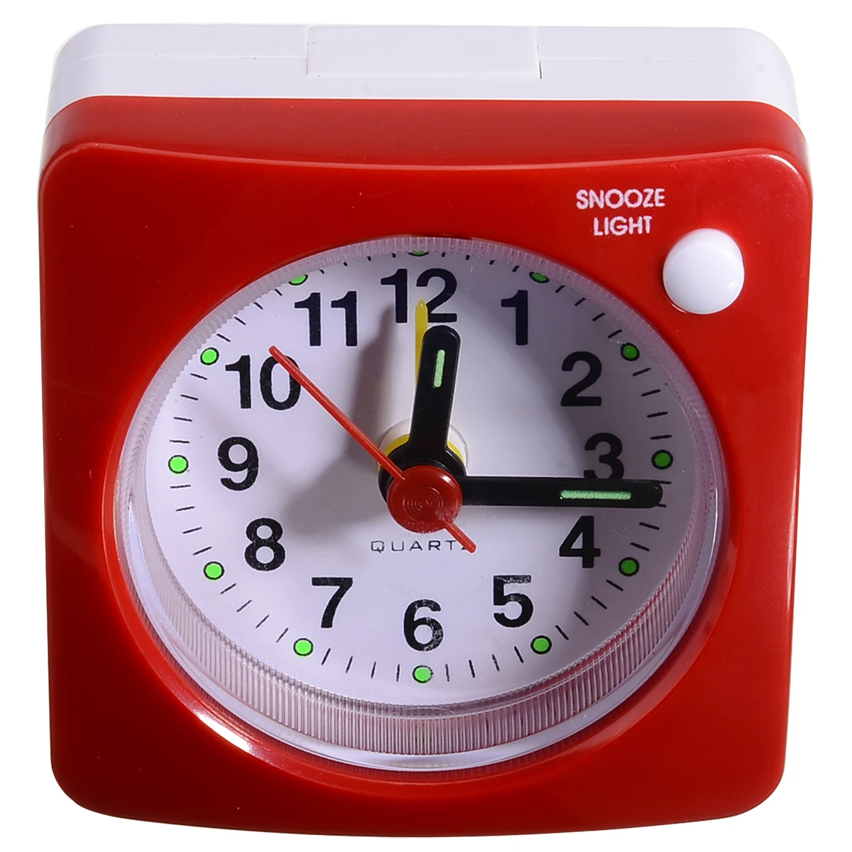 Новый Портативный бесшумный не тикают Пластик будильник для активной