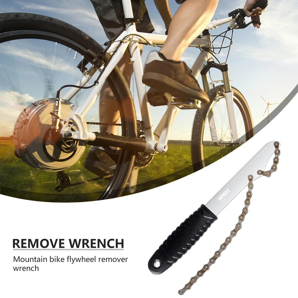 

Bicycle Freewheel Turner Chain Whip Portable Cassette Sprocket Remover Tool Cycling Maintenance Repair Tools