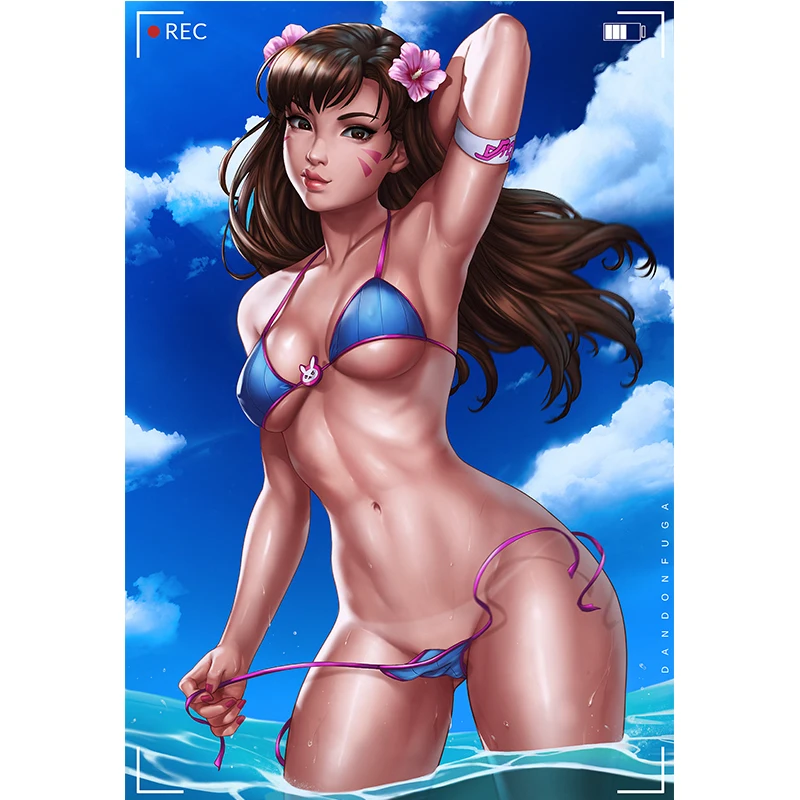 Печатный холщовый купальник для морской воды D.VA сексуальная девушка