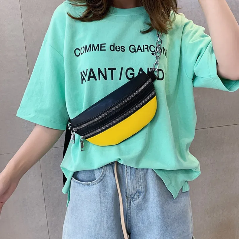 Женская поясная сумка большая из искусственной кожи регулируемая дорожная