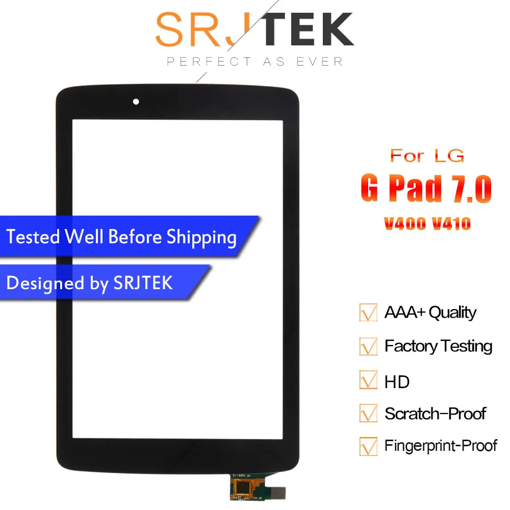 

Srjtek 7 "для LG G Pad 7,0 V400 V410 сенсорный экран дигитайзер сенсорная панель планшетный ПК запасные части сенсорный экран для V400
