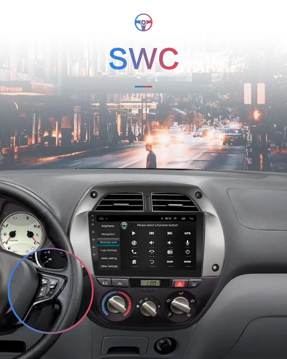 2din Android для Toyota RAV4 Android10 2001 2002 200320042005 автомобильное радио мультимедийный плеер Wi Fi