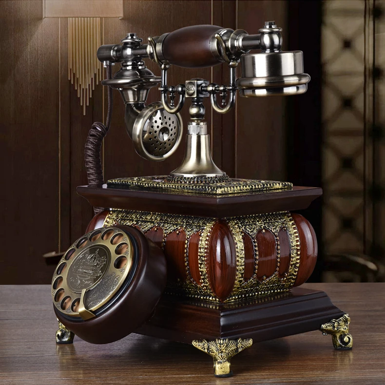 Модный винтажный телефон из массива дерева|antique telephone|vintage telephonehome telephone |