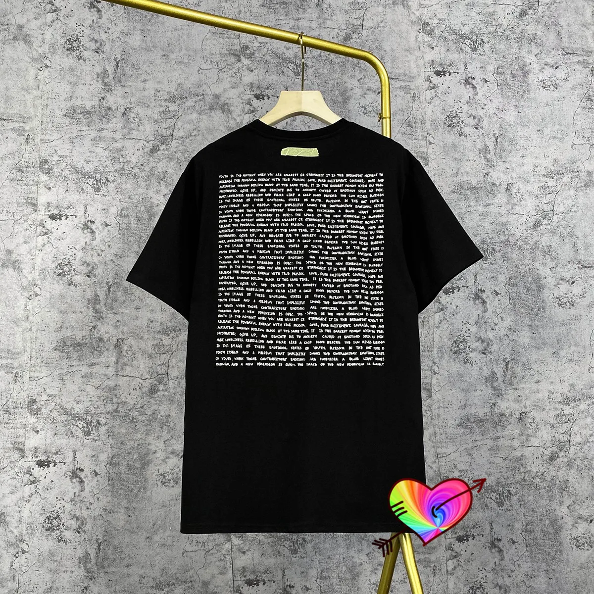 

2021SS Black ADER ERROR Calli T-shirt Summer Men Women High Quality Declaration Text Printed Adererror Tee Blue Mark Tops