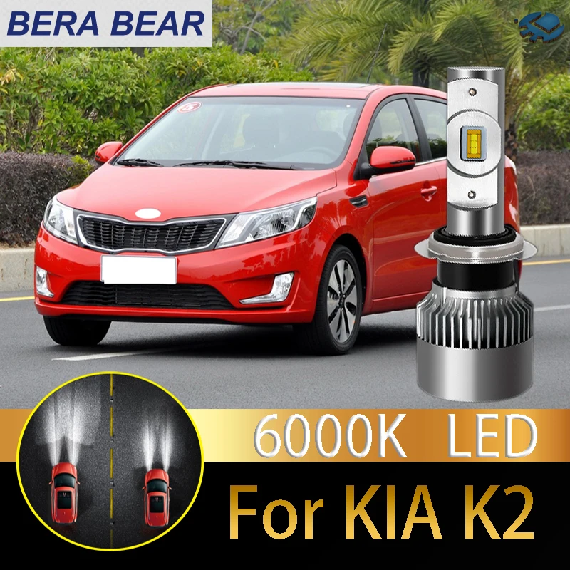 

BERA Медведь автомобилей головной светильник лампы светодиодный для Kia K2 светодиодный автомобиль 6000K 10000LM белый светильник Авто головного сре...