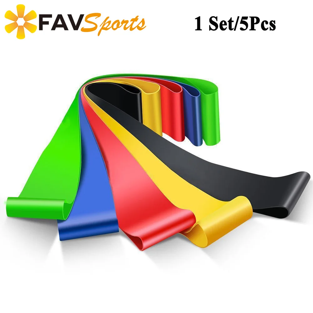 5 шт./компл. Резистентные ленты для йоги упражнения тренировки Кроссфит фитнес