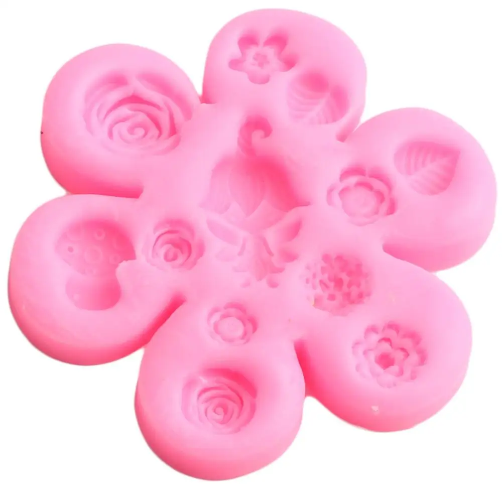 DIY Детские вечерние силиконовые формы Сказочный Сад Девушка листья цветок