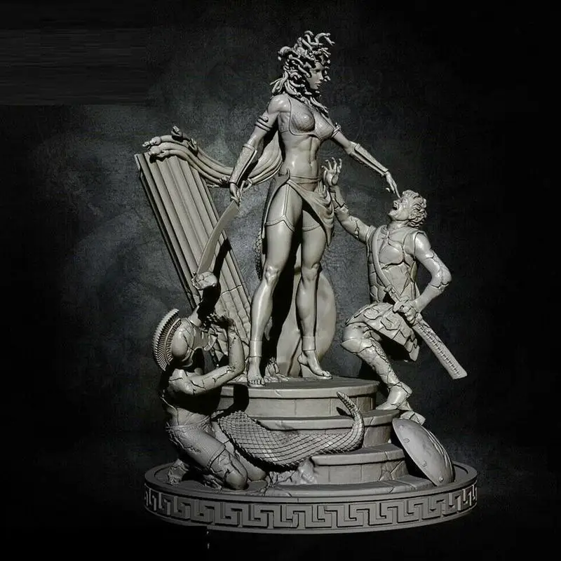 1:32 Scale Resin Figure Unpainted Model Kit Unassambled Collect Queen Medusa M4B2 | Игрушки и хобби