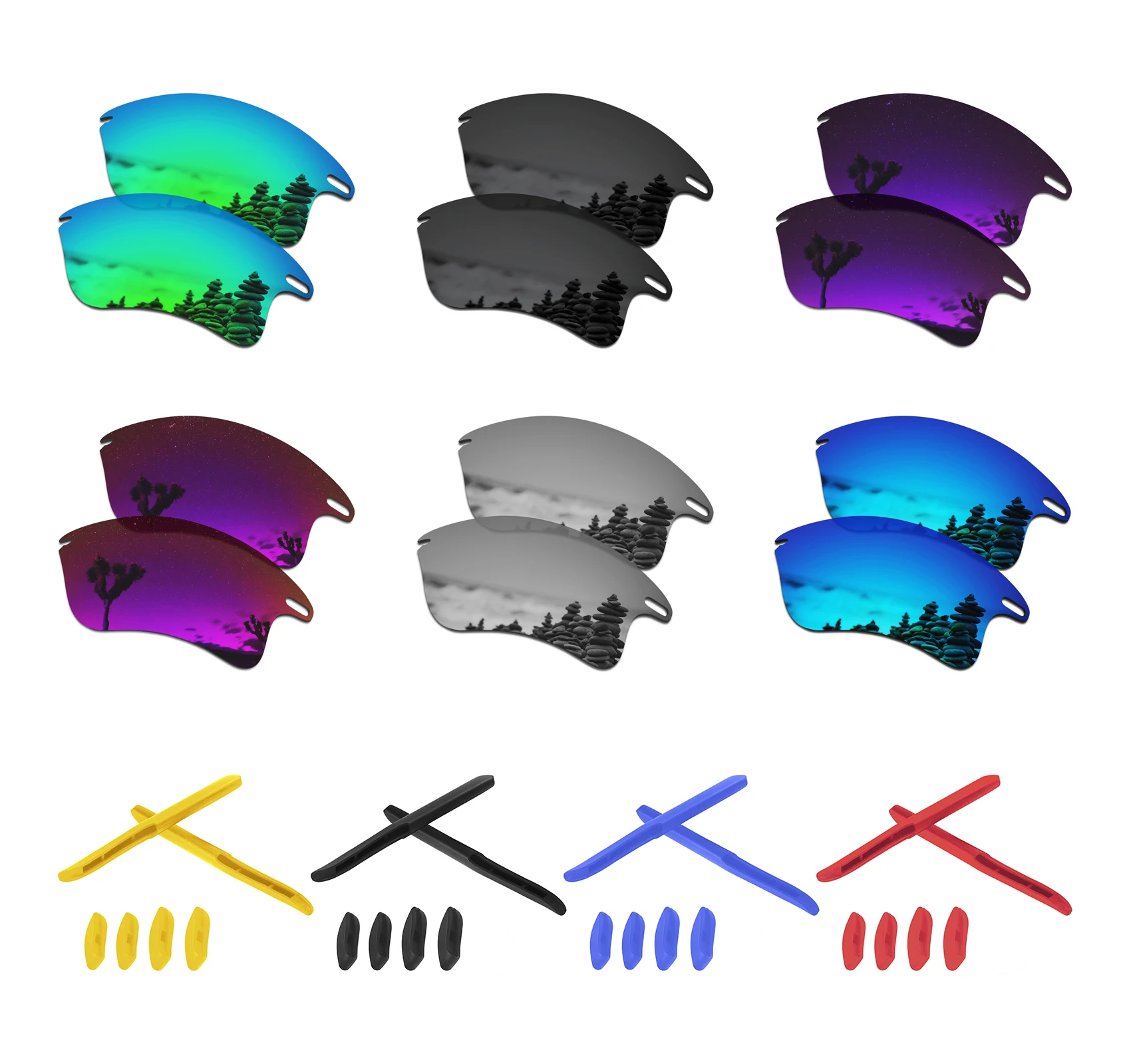 Поляризованные Сменные линзы SmartVLT для солнцезащитных очков Oakley Fast Jacket XL