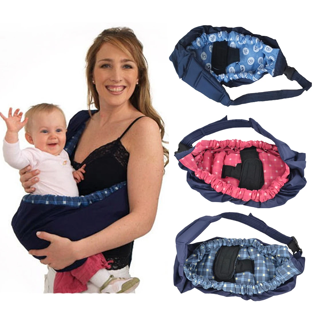 Newborn Baby Carrier Swaddle Sling Infant Nursing Pouch Front Carry Wrap Pure Cotton Breastfeed Feeding Carry Bag