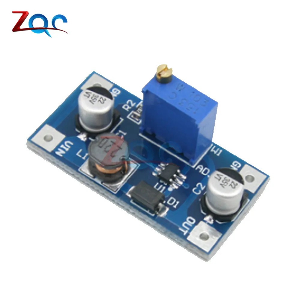 5 шт./лот SX1308 DC 2 24V 2A до 28V Step Up Модуль питания с 10K Ohm регулируемый потенциометр