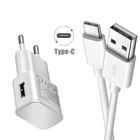 USB зарядное устройство для телефона 5 в 2 а EU штепсельная вилка настенное зарядное устройство для OPPO A52 A72 Realme X X2 3 5 Pro Honor 9X 9A 20 Pro Lite Type-C USB кабель для передачи данных