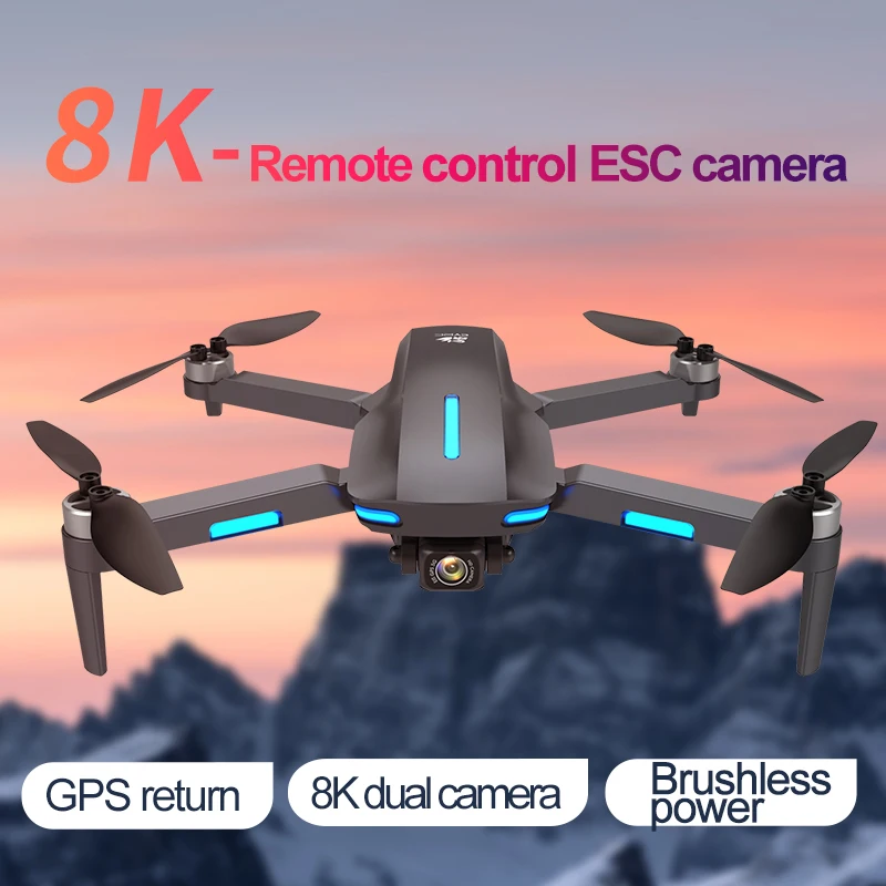 Новинка 2021 GPS-Дрон планшетофон с Wi-Fi FPV 6K/8K профессиональная Двойная камера