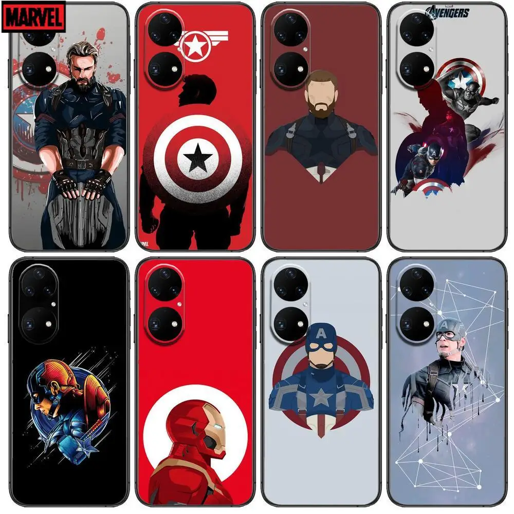 

Anime superhero Phone Case For Huawei p50 P40 p30 P20 10 9 8 Lite E Pro Plus Black Etui Coque Painting Hoesjes comic fas