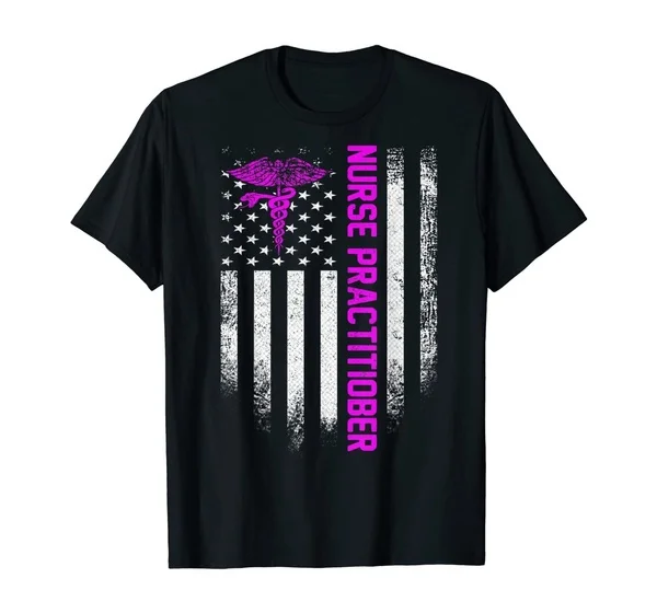 

Vintage USA Nurse Practitioner American Flag Patriotic Gift T-Shirt