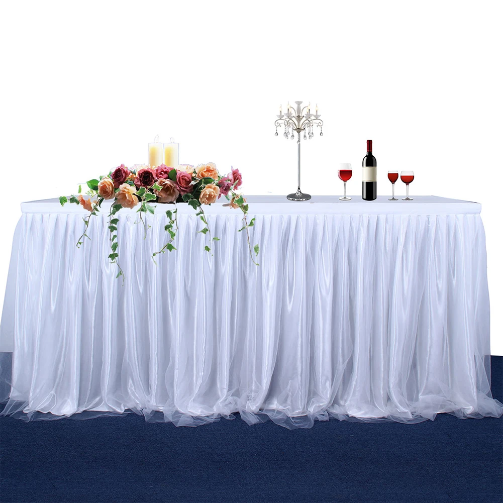 1 шт. покрывало для настольной юбки свадебные праздничные вечерние украшения