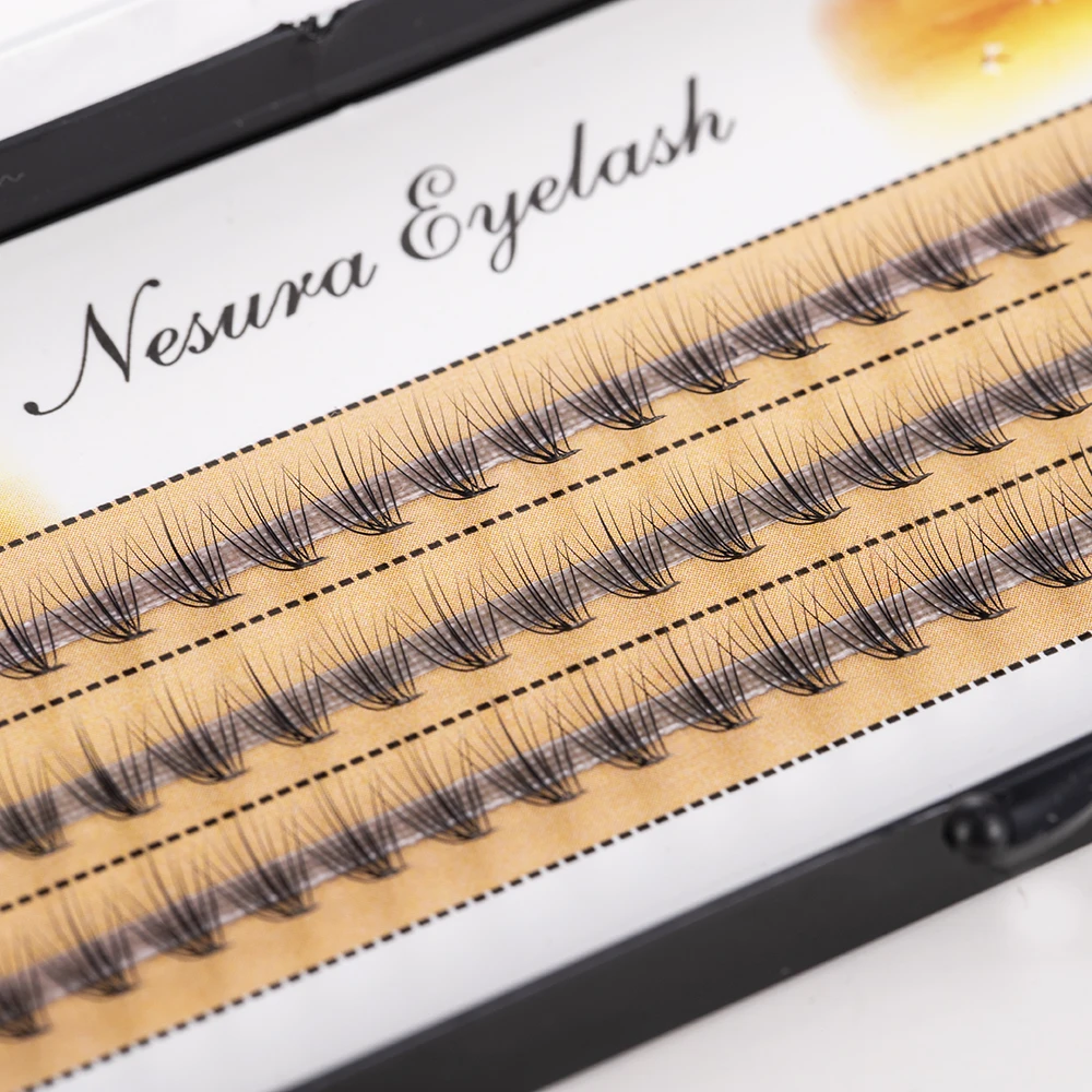 

60pcs Individual Cluster Eye Lashes Fashion Professional Makeup Grafting Fake False Eyelashes 3D Extensions Mink Black Eyelash