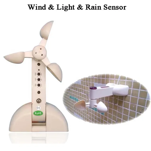 Dc12v wired wireless weather sensor wind sensor rain-sensitive close window curtain blinds water probe rain detector
