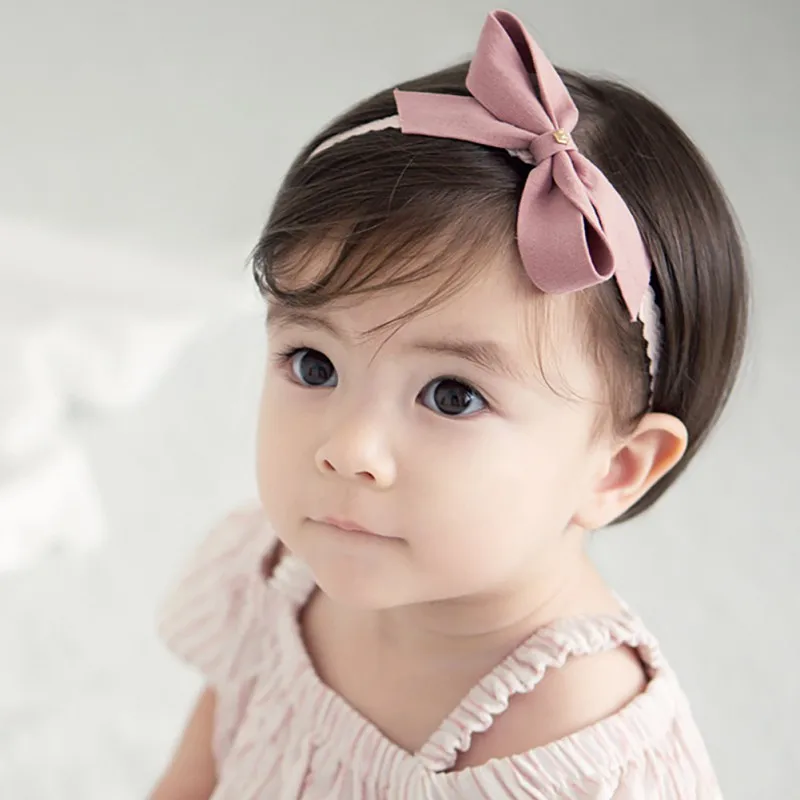Повседневная модная повязка на голову для маленьких девочек детская Милая с