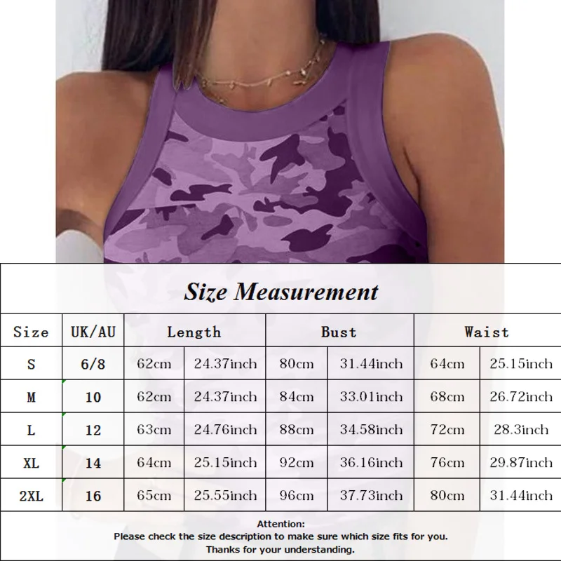 

Camouflage Printed Women Vest Summer Round Collar Sleeveless Tank Top Fashion Women Casual Slim Workout Sport Top ropa mujer