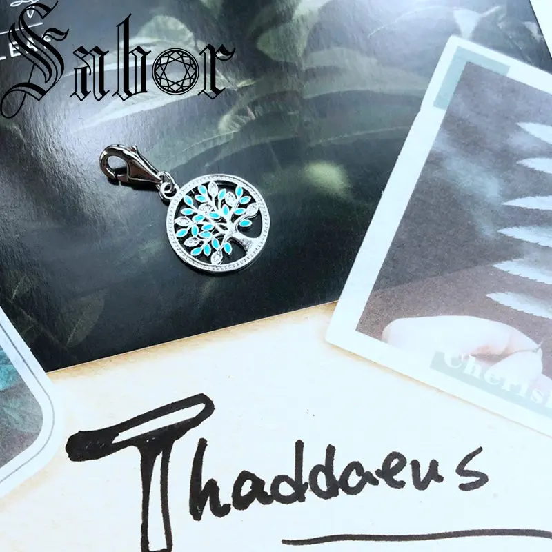 Подвеска с голубым деревом значимые ювелирные изделия значок знака браслет