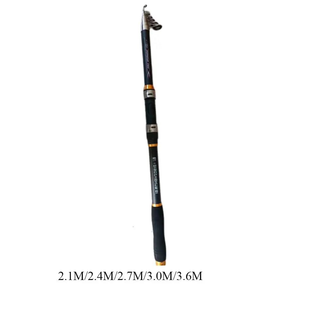 

Retractable Portable Super Hard Fishing Rod 2.1m/2.4m/2.7m/3.0m/3.6m Large Fish Rod Outdoor Telescopic Sea Fishing Pole
