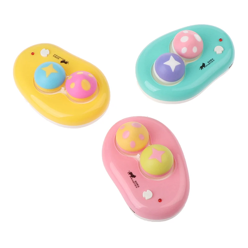 

Portable Cute Electric Automatic Contact Lens Case Washer Box Cleaner For Color Lenses Gift For Girls