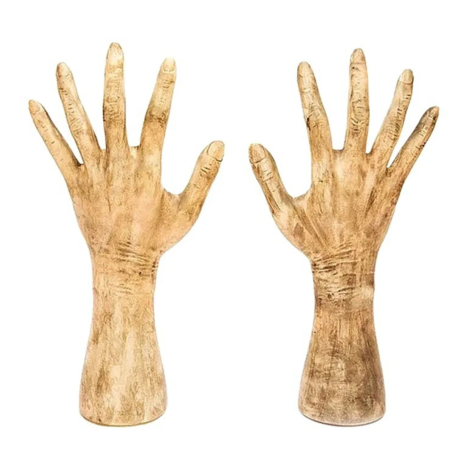 

Horror Ghost Hand Ornament Glowing Hand Statue Creative Halloween Props for Home Garden Courtyard Decoration L9