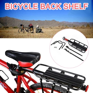 bicycle accessories touring carrier 110lbs quick release adjustable back cargo rack frame mounted rack for bicycles of 24 29 free global shipping