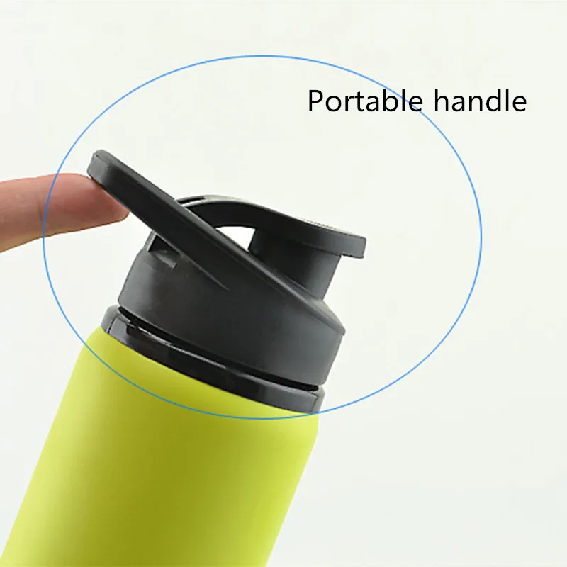 Портативная одностенная 700 мл Высокая емкость из нержавеющей стали велосипедная