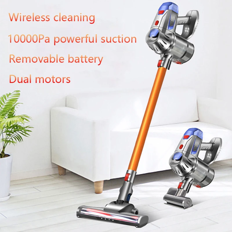

Powerful Wireless Handheld Vacuum Cleaner Dual Motors 10kPa Home Car LED Mi Electric Sweeper Cordless Remove Mites Dust Cleaner