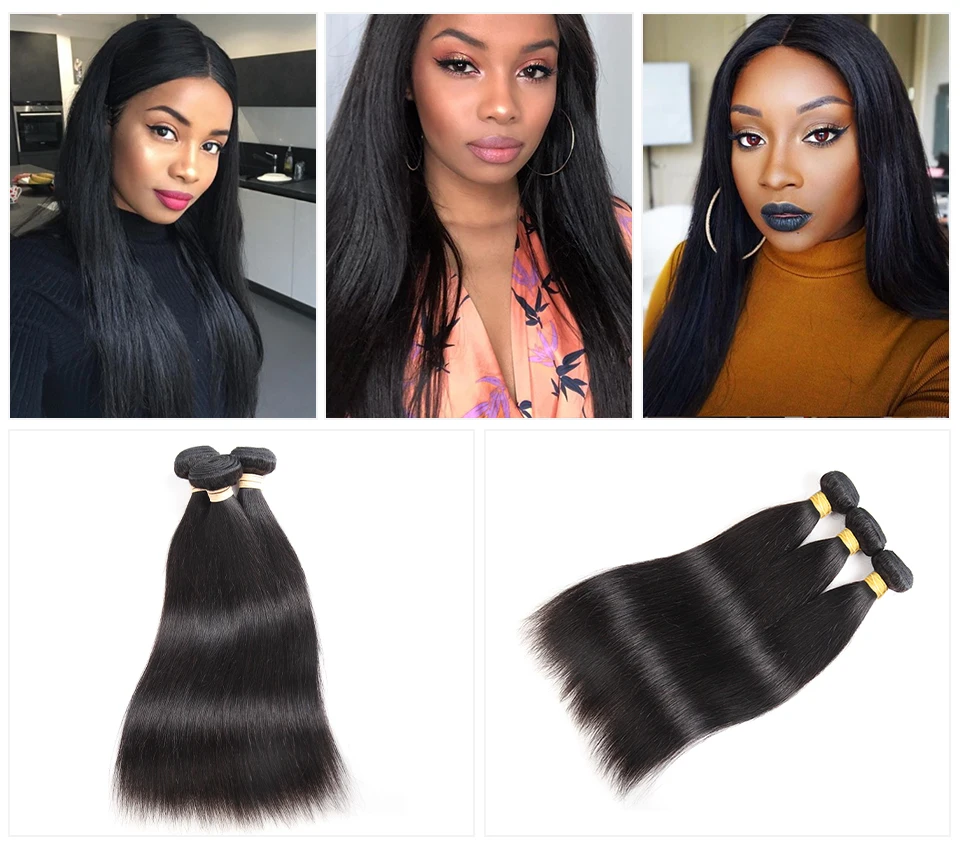 Ali queen hair 3 шт./партия индийские девственные волосы прямые натуральные кудрявые пучки волос натуральный цвет "~ 26" человеческие волосы для наращивания