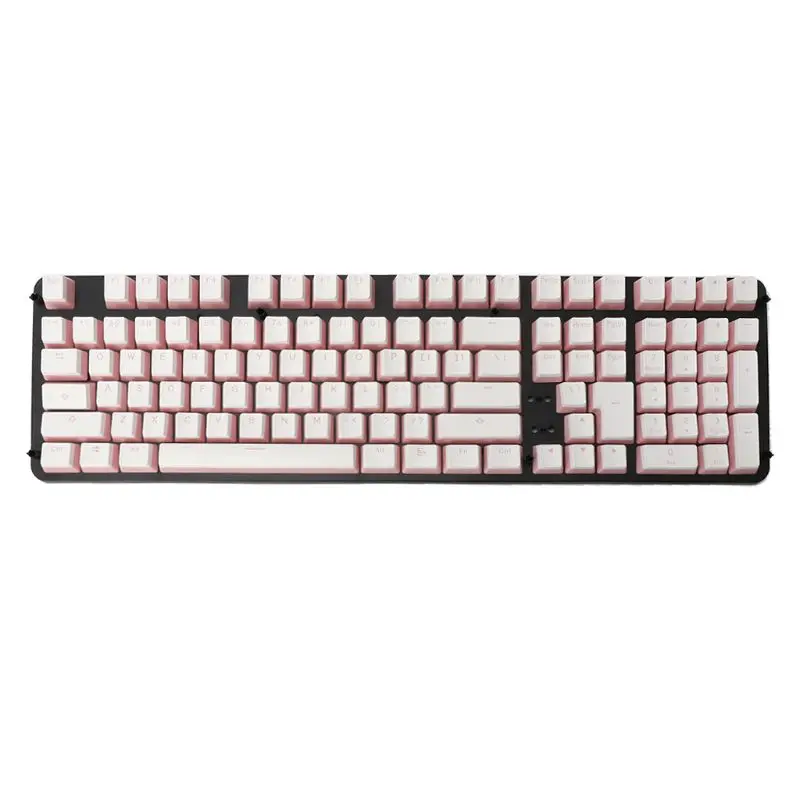 Капли RGB 108 колпачки клавиш ANSI раскладка добавить ISO PBT розовый пудинг Двойная кожа